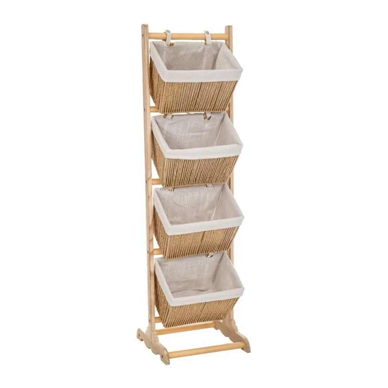 4 TIER BASKET STAND 35X35X125CM