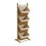 4 TIER NATURAL PAPER ROPE DISPLAY STAND 35X35X125CM