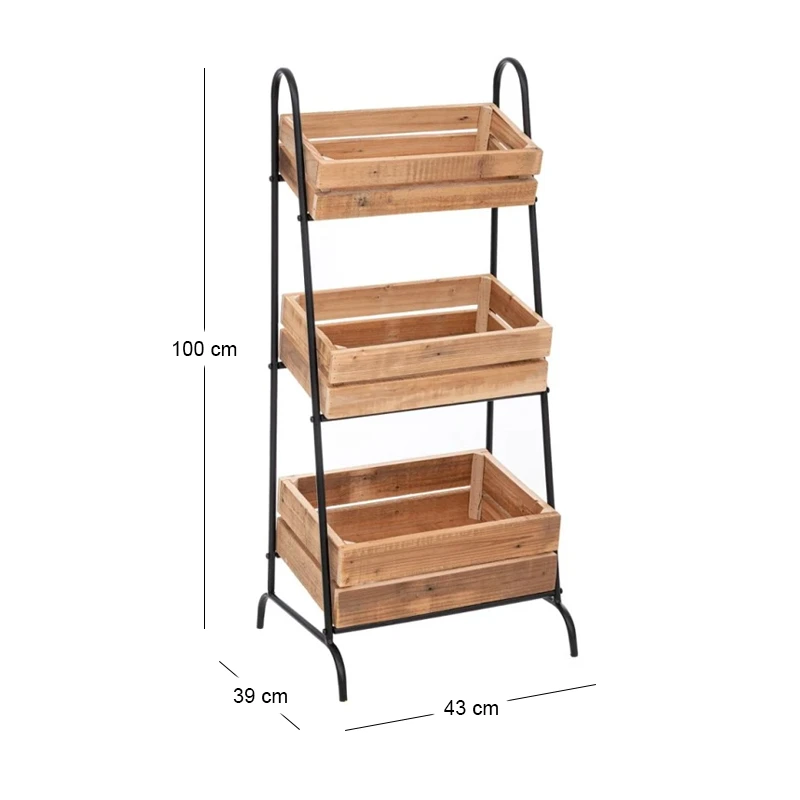 3 TIER STORAGE RACK 43X39X100CM