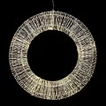 HANGING WREATH D60X6 CM WITH 1200 WARM WHITE LED LIGHTS IP44