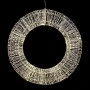 HANGING WREATH D60X6 CM WITH 1200 WARM WHITE LED LIGHTS IP44
