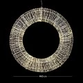 HANGING WREATH D60X6 CM WITH 1200 WARM WHITE LED LIGHTS IP44