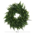 ARTIFICIAL GREEN GRASS WREATH 45CM