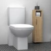 Murray Megapap melamine bathroom column in oak color 16x14x70cm.