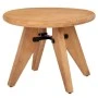 ROUND SIDE TABLE IN NATURAL COLOR MADE OF PINE WOOD 60X60X47CM KD