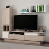 Σύνθεση τηλεόρασης Almeria Megapap χρώμα λευκό - cordoba 149x29,5x117εκ.