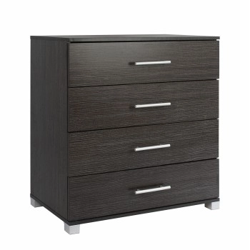 ΣΥΡΤΑΡΙΕΡΑ ΜΕΛΑΜΙΝΗΣ BRIANA HM2204.01 ME 4 ΣΥΡΤΑΡΙΑ ZEBRANO 75x40x83Υ εκ.