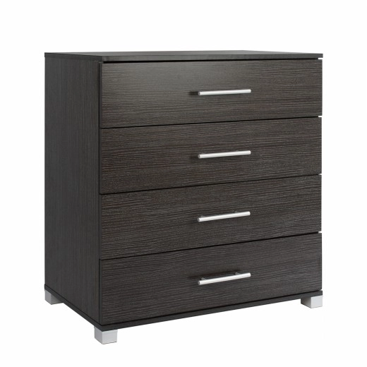 ΣΥΡΤΑΡΙΕΡΑ ΜΕΛΑΜΙΝΗΣ BRIANA HM2204.01 ME 4 ΣΥΡΤΑΡΙΑ ZEBRANO 75x40x83Υ εκ.