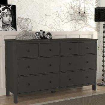 Συρταριέρα - Μπουφές Sabina Megapap χρώμα ανθρακί 160x50x96εκ.