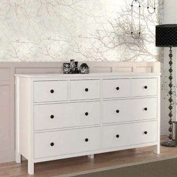 Συρταριέρα - Μπουφές Sabina Megapap χρώμα λευκό 160x50x96εκ.