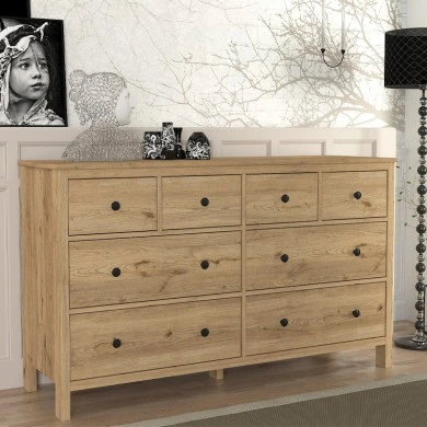 Sabina Megapap melamine buffet in sepet oak color 160x50x96cm.