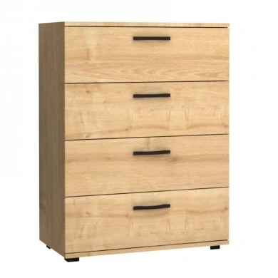 Velika Megapap melamine dresser in oak color 73x44x96cm.