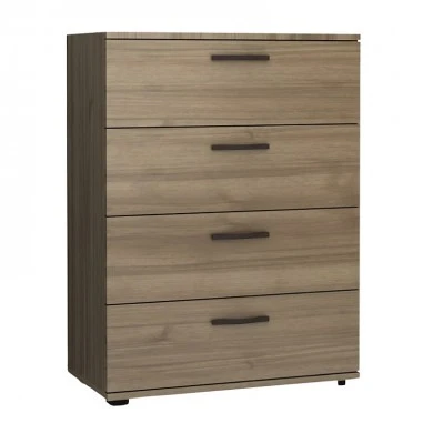 Velika Megapap melamine dresser in walnut color 73x44x96cm.