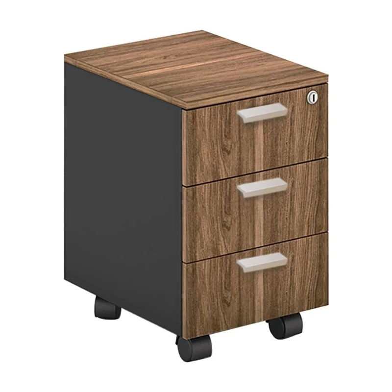 PROLINE Mobile Drawer 3-Drawers Wild Oak/Black