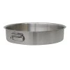 Homeplus stainless steel baking tray in silver color 40cm.