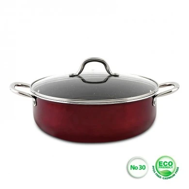Keystone Electra Granite Shallow non-stick pot No30 made of cast aluminum 6.9lt