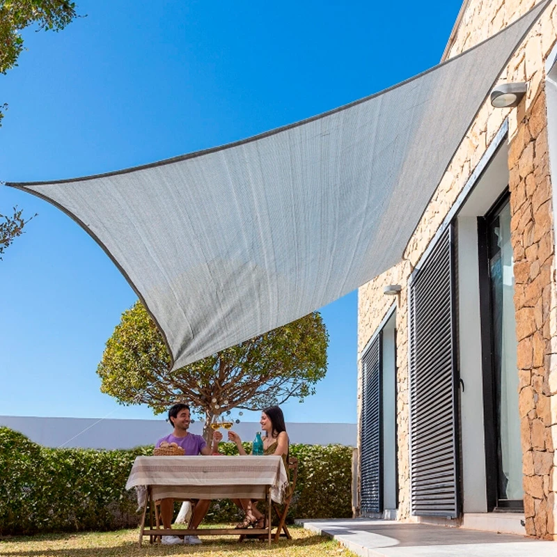 Shade awning Reshad InnovaGoods HDPE color grey 3x4m.