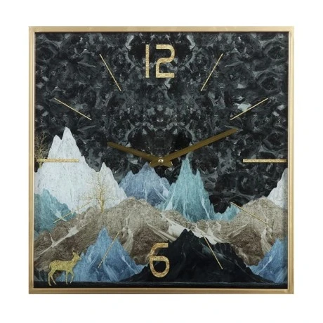 ΤΕΤΡΑΓΩΝΟ ΜΕΤΑΛΛΙΚΟ ΡΟΛΟΙ ΤΟΙΧΟΥ MOUNTAIN 40x40x4EK