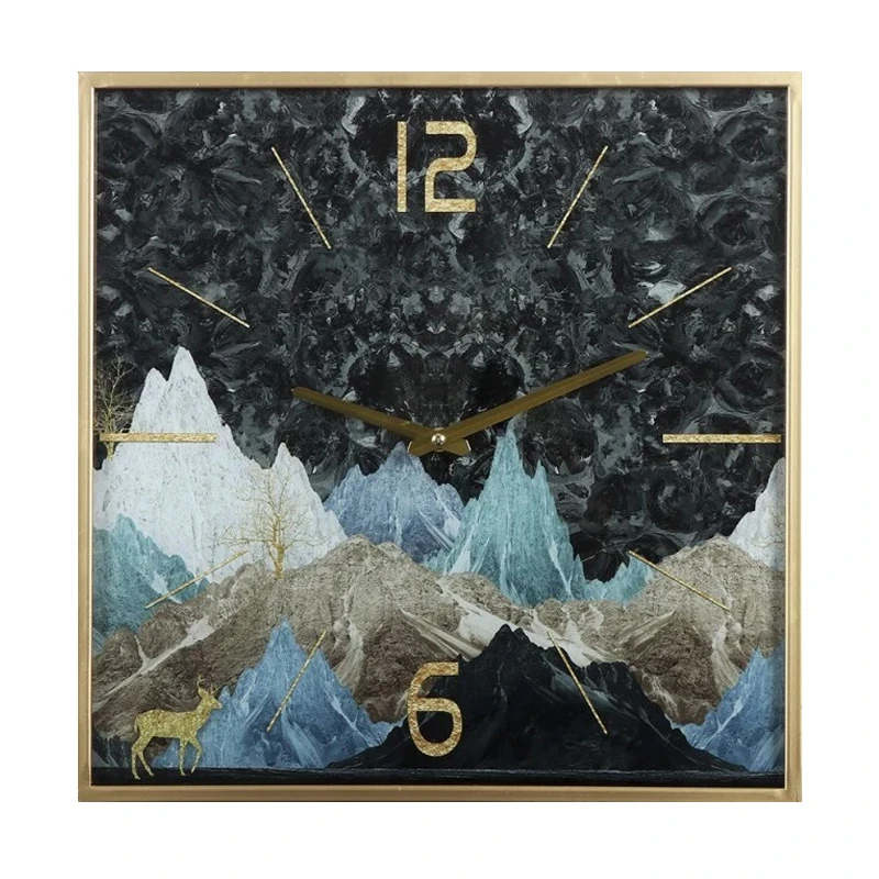 ΤΕΤΡΑΓΩΝΟ ΜΕΤΑΛΛΙΚΟ ΡΟΛΟΙ ΤΟΙΧΟΥ MOUNTAIN 40x40x4EK