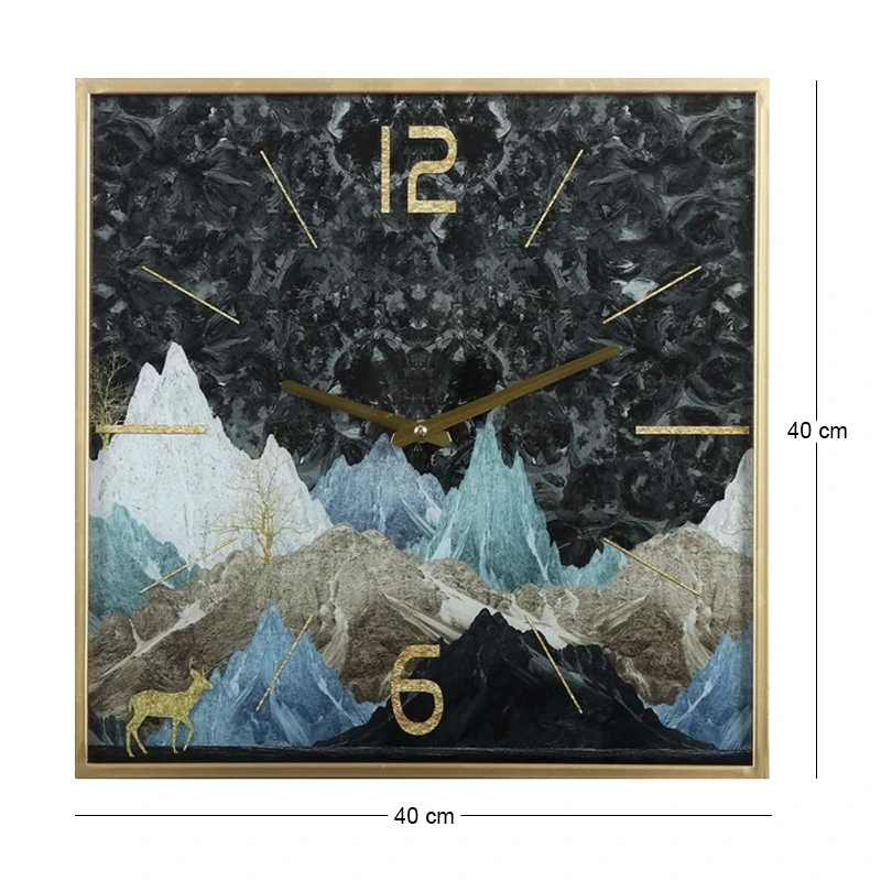 ΤΕΤΡΑΓΩΝΟ ΜΕΤΑΛΛΙΚΟ ΡΟΛΟΙ ΤΟΙΧΟΥ MOUNTAIN 40x40x4EK