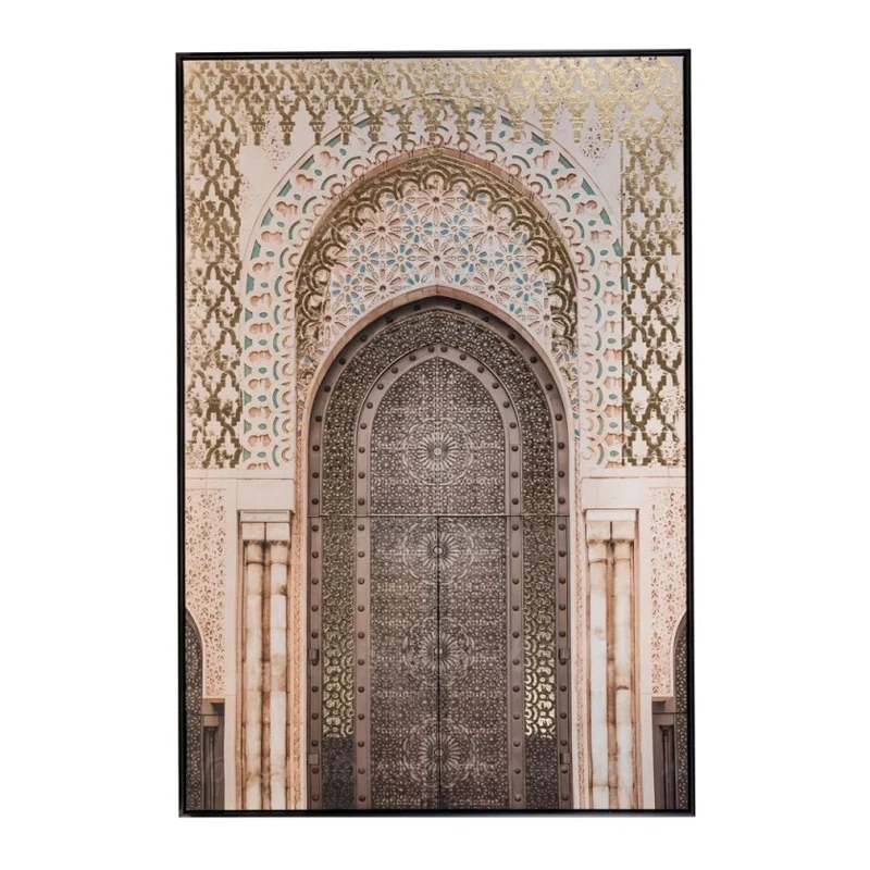 THE ORIENTAL DOOR ΕΛΑΙΟΓΡΑΦΙΑ 80Χ120ΕΚ ΜΕ ΜΑΥΡΗ ΚΟΡΝΙΖΑ ΣΕ ΤΥΠΩΜΕΝΟ ΚΑΜΒΑ