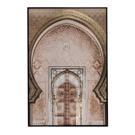 THE ORIENTAL GATE ΕΛΑΙΟΓΡΑΦΙΑ 80Χ120ΕΚ ME ΜΑΥΡΗ ΚΟΡΝΙΖΑ ΣΕ ΤΥΠΩΜΕΝΟ ΚΑΜΒΑ