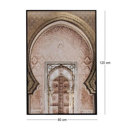 THE ORIENTAL GATE ΕΛΑΙΟΓΡΑΦΙΑ 80Χ120ΕΚ ME ΜΑΥΡΗ ΚΟΡΝΙΖΑ ΣΕ ΤΥΠΩΜΕΝΟ ΚΑΜΒΑ