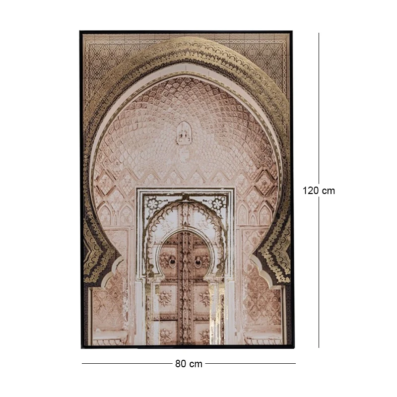 THE ORIENTAL GATE ΕΛΑΙΟΓΡΑΦΙΑ 80Χ120ΕΚ ME ΜΑΥΡΗ ΚΟΡΝΙΖΑ ΣΕ ΤΥΠΩΜΕΝΟ ΚΑΜΒΑ