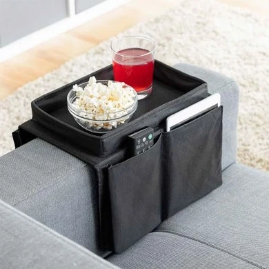 Organizer case for the arm of the sofa color black 54x31x4cm.