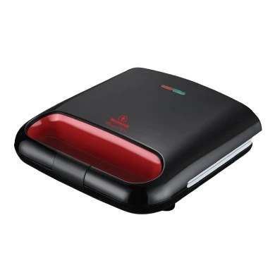 Toaster - sandwich maker 700W Human Rosso Nero HU-128 in black - red color