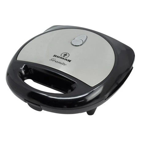 Toaster - sandwich maker 750W Human HU-130 in black - silver color
