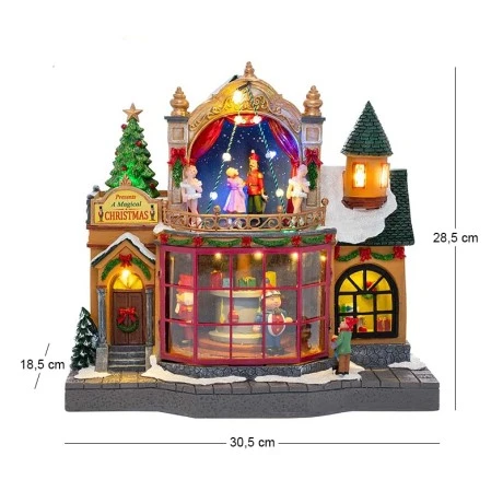 TOY SHOP ΜΕ ΜΟΥΣΙΚΗ KAI ΚΙΝΗΣΗ 30.5Χ18.5Χ28.5ΕΚ ΜΕ ΑΝΤΑΠΤΟΡΑ ΡΕΥΜΑΤΟΣ