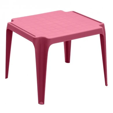 Bambini polypropylene stackable children's table in fuchsia color 56x52x44cm.