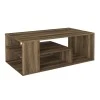 Abdera Megapap melamine coffee table in walnut color 110x60x42cm.