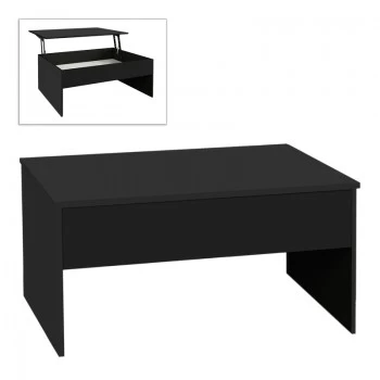 Devon Megapap coffee table with melamine polymorphic in black color 110x60x44,8cm.