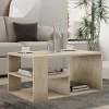 Rodom Megapap melamine coffee table in travertine color 80x50x40cm.