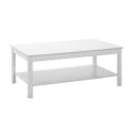 Rustic Megapap melamine coffee table in white color 103x60x40cm.