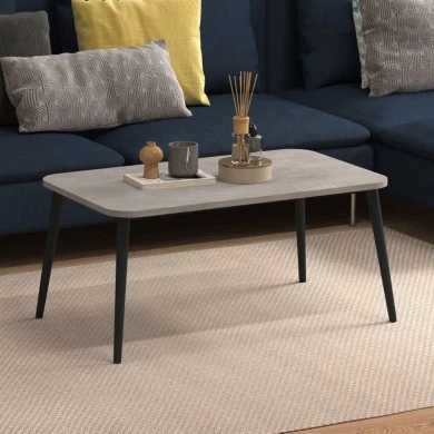 Soul Megapap melamine coffee table in retro grey color 90x55x41cm.