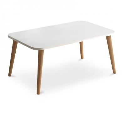 Soul Megapap melamine coffee table in white color 90x55x41cm.