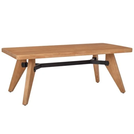 COFFEE TABLE IN NATURAL COLOR MADE OF PINE WOOD 120X60X47CM KD
