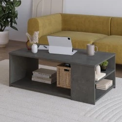 Berg Megapap melamine coffee table in retro grey color 110x60x40cm.