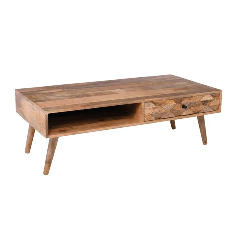 TEKA Coffee Table 117x60x40 Acacia Natural Finish