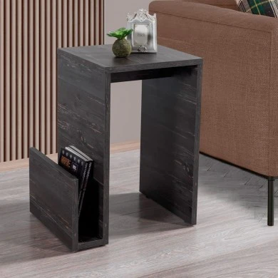 Regnar Megapap melamine side table in rebab color 43.1x33.5x52cm.