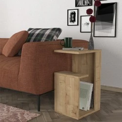 Rosana Megapap melamine side table in sapphire oak color 35x29,5x60cm.