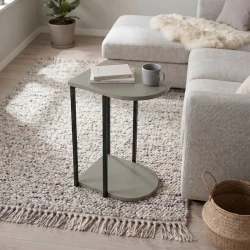 Τραπεζάκι βοηθητικό Roya Megapap χρώμα ash green 41,5x32x56εκ. Τραπεζάκι βοηθητικό Roya Megapap χρώμα ash green 41,5x32x56εκ.