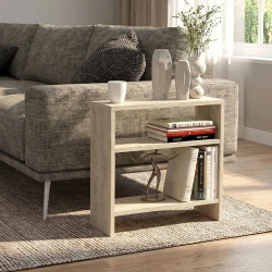 Τραπεζάκι βοηθητικό Silvanus Megapap χρώμα travertine 51x17,5x49εκ. Τραπεζάκι βοηθητικό Silvanus Megapap χρώμα travertine 51x17,5x49εκ.