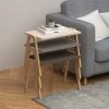 Como Megapap nesting side table set of 3 in brown - cappuccino - cream color 52x32x40cm.