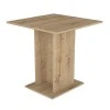 Allos Megapap melamine dinner table in sapphire oak color 75x75x77cm.