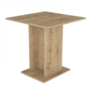 Allos Megapap melamine dinner table in sapphire oak color 75x75x77cm.