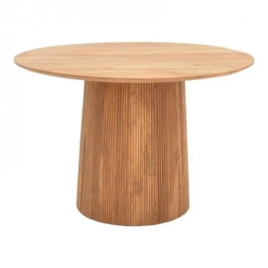 Canicule table pakoworld solid acacia wood in natural shade D120x79cm